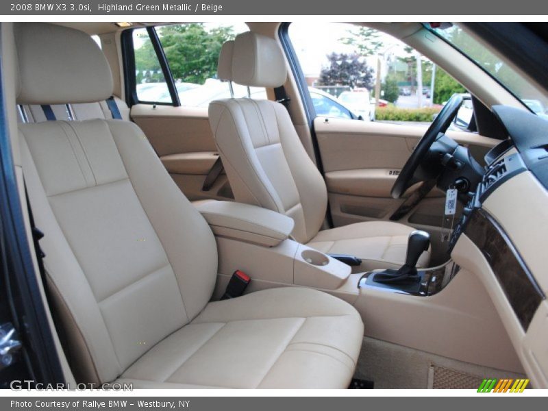 Highland Green Metallic / Beige 2008 BMW X3 3.0si