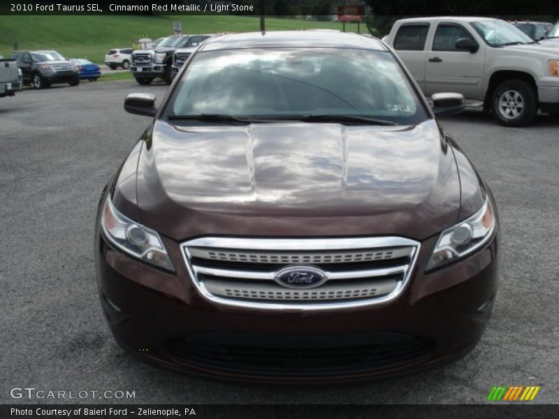 Cinnamon Red Metallic / Light Stone 2010 Ford Taurus SEL
