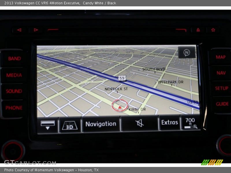 Navigation of 2013 CC VR6 4Motion Executive