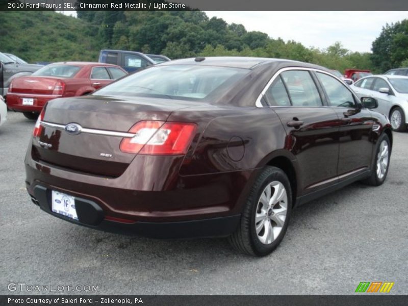 Cinnamon Red Metallic / Light Stone 2010 Ford Taurus SEL