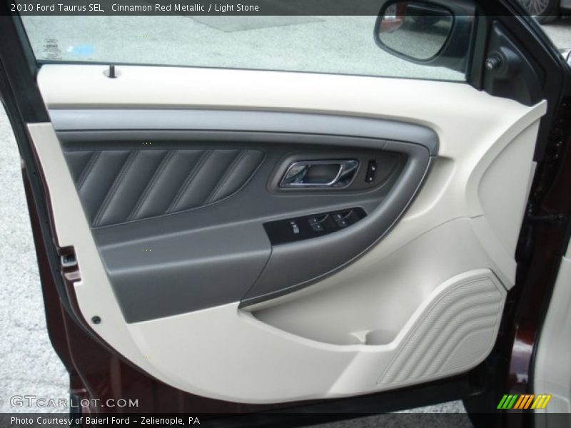 Cinnamon Red Metallic / Light Stone 2010 Ford Taurus SEL
