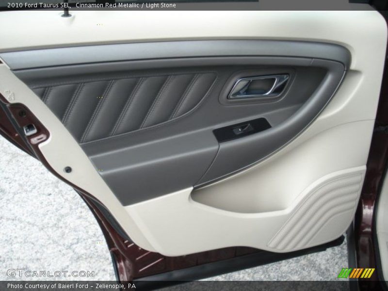 Cinnamon Red Metallic / Light Stone 2010 Ford Taurus SEL