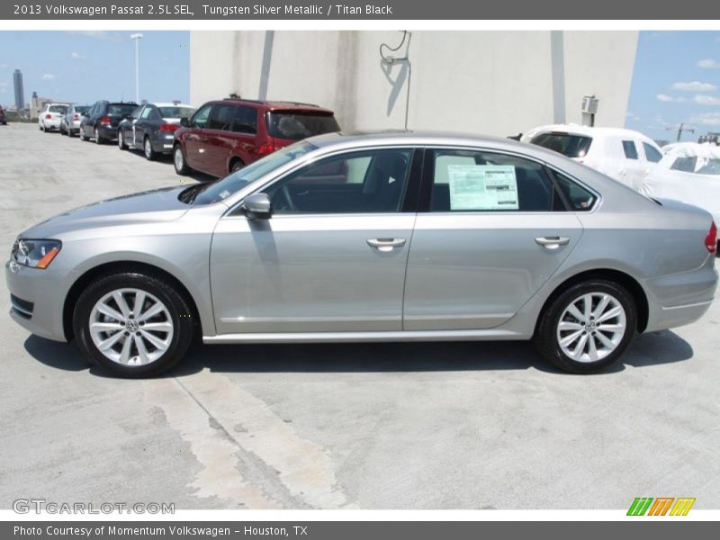 Tungsten Silver Metallic / Titan Black 2013 Volkswagen Passat 2.5L SEL