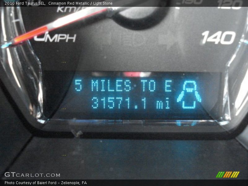 Cinnamon Red Metallic / Light Stone 2010 Ford Taurus SEL