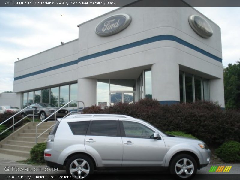 Cool Silver Metallic / Black 2007 Mitsubishi Outlander XLS 4WD