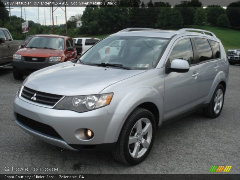 Cool Silver Metallic / Black 2007 Mitsubishi Outlander XLS 4WD