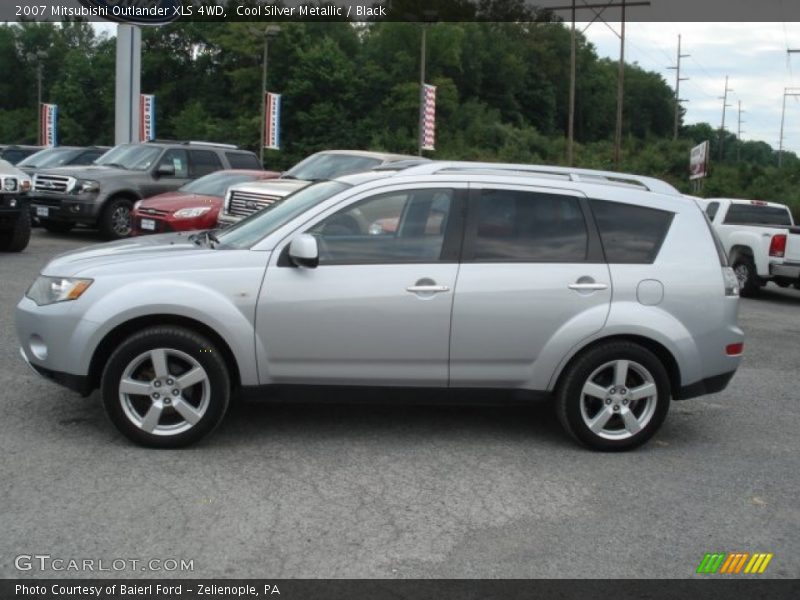 Cool Silver Metallic / Black 2007 Mitsubishi Outlander XLS 4WD