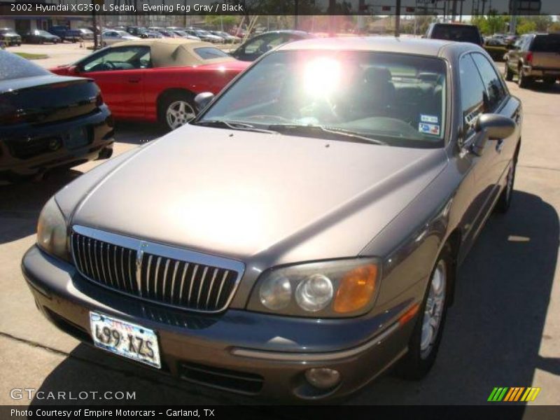 Evening Fog Gray / Black 2002 Hyundai XG350 L Sedan