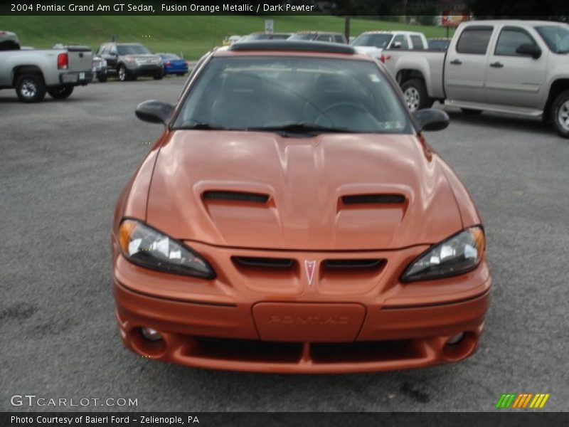 Fusion Orange Metallic / Dark Pewter 2004 Pontiac Grand Am GT Sedan