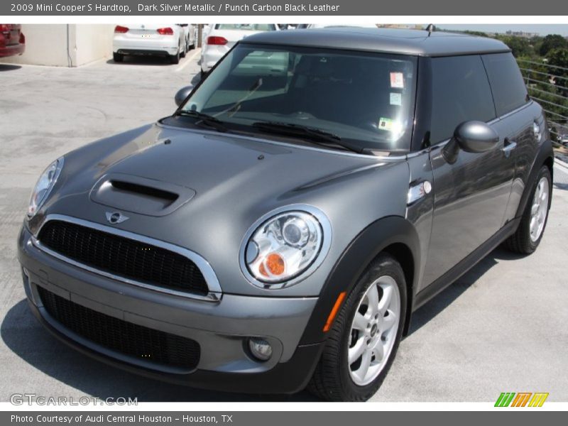 Dark Silver Metallic / Punch Carbon Black Leather 2009 Mini Cooper S Hardtop