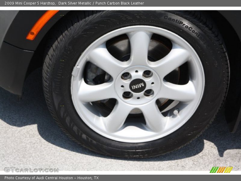 Dark Silver Metallic / Punch Carbon Black Leather 2009 Mini Cooper S Hardtop