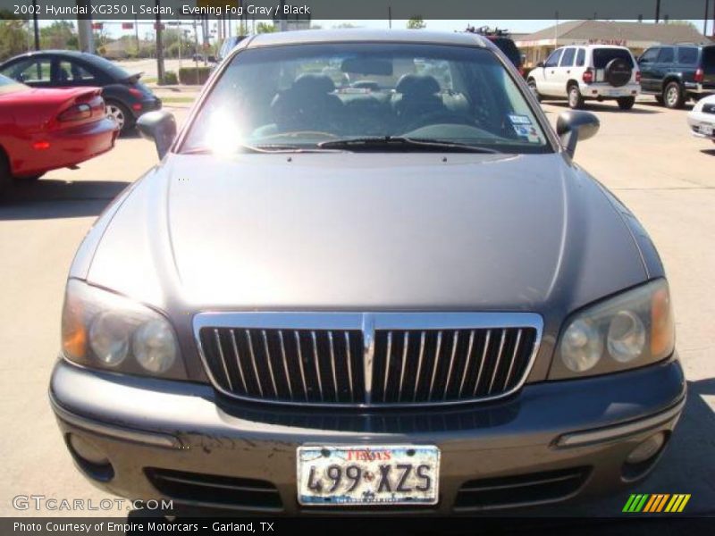 Evening Fog Gray / Black 2002 Hyundai XG350 L Sedan
