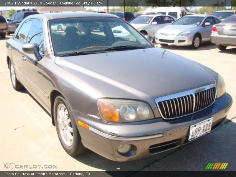 Evening Fog Gray / Black 2002 Hyundai XG350 L Sedan