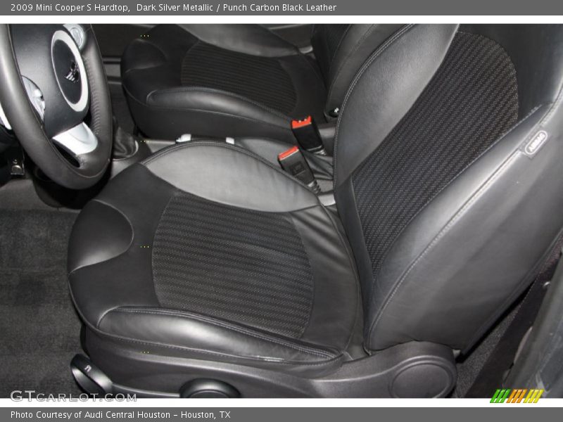  2009 Cooper S Hardtop Punch Carbon Black Leather Interior
