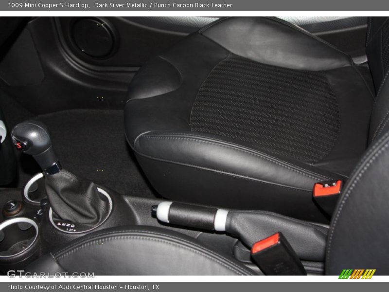 Dark Silver Metallic / Punch Carbon Black Leather 2009 Mini Cooper S Hardtop