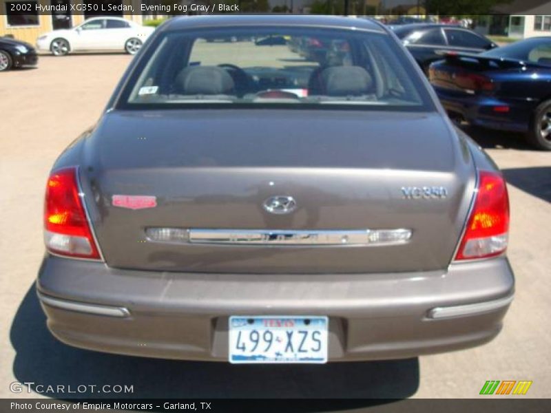 Evening Fog Gray / Black 2002 Hyundai XG350 L Sedan