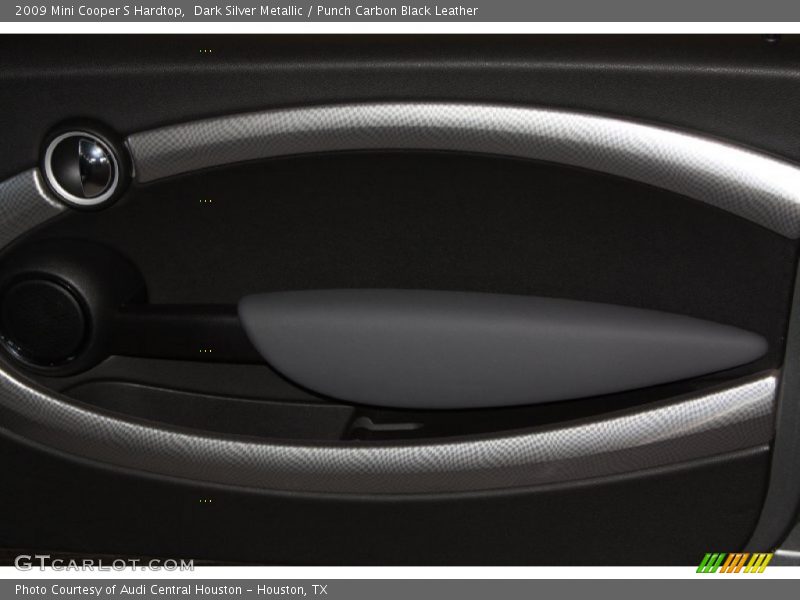 Dark Silver Metallic / Punch Carbon Black Leather 2009 Mini Cooper S Hardtop