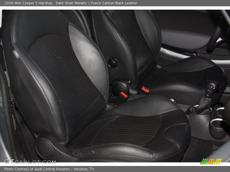 Dark Silver Metallic / Punch Carbon Black Leather 2009 Mini Cooper S Hardtop