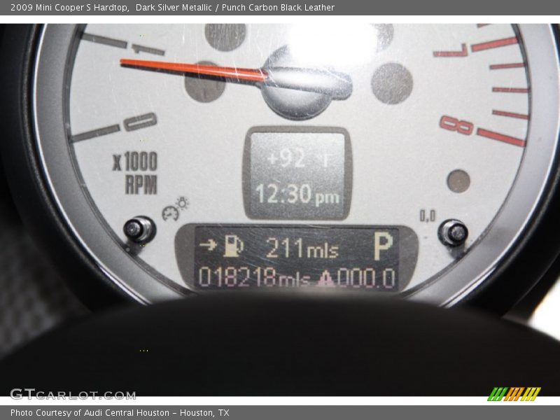 Dark Silver Metallic / Punch Carbon Black Leather 2009 Mini Cooper S Hardtop