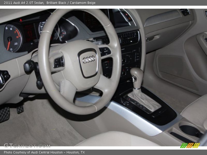 Brilliant Black / Cardamom Beige 2011 Audi A4 2.0T Sedan