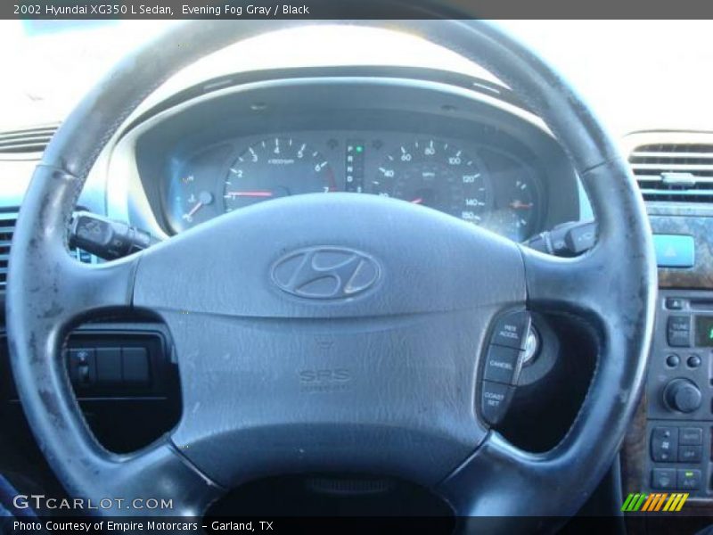 Evening Fog Gray / Black 2002 Hyundai XG350 L Sedan