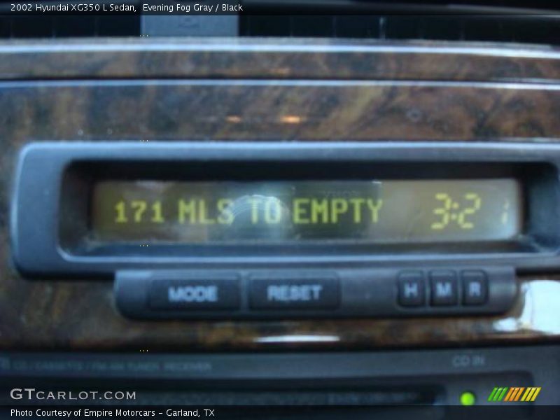 Evening Fog Gray / Black 2002 Hyundai XG350 L Sedan