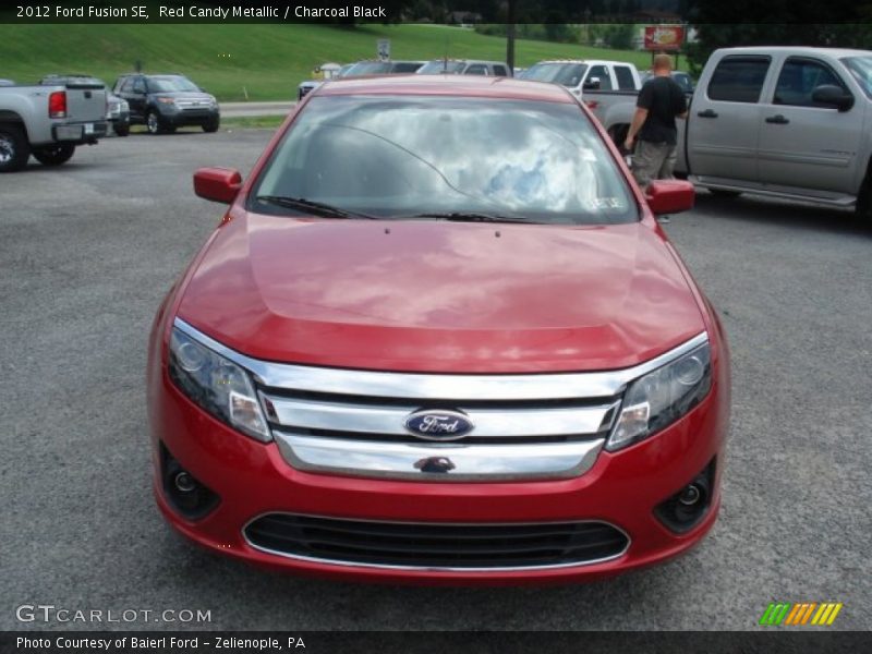 Red Candy Metallic / Charcoal Black 2012 Ford Fusion SE