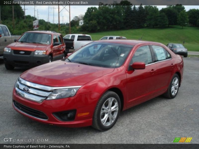 Red Candy Metallic / Charcoal Black 2012 Ford Fusion SE