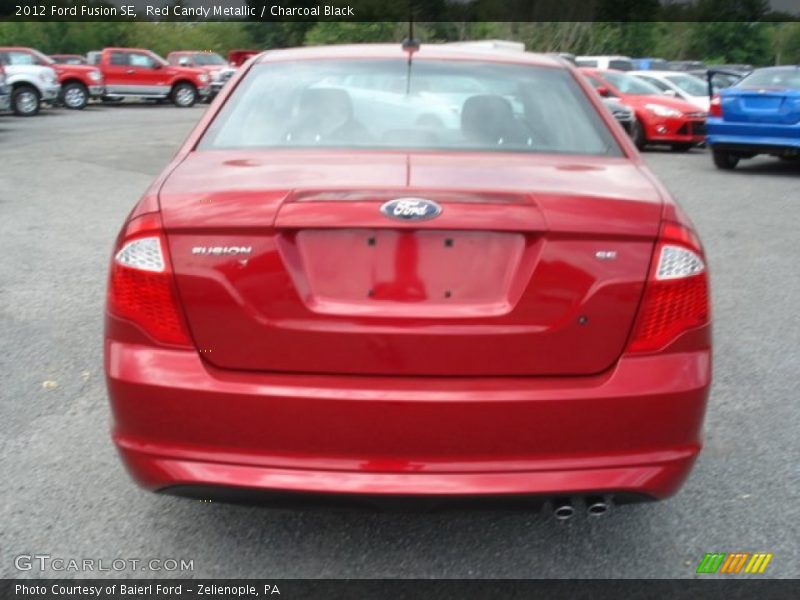Red Candy Metallic / Charcoal Black 2012 Ford Fusion SE