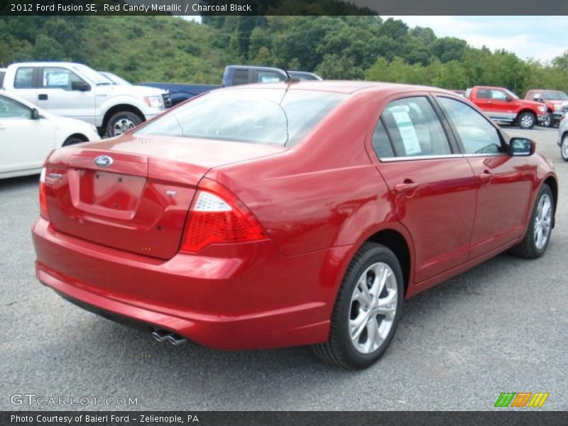 Red Candy Metallic / Charcoal Black 2012 Ford Fusion SE