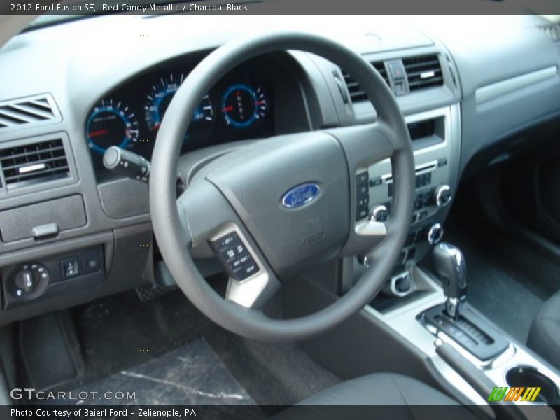 Red Candy Metallic / Charcoal Black 2012 Ford Fusion SE