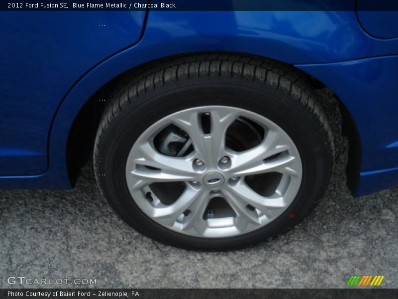 Blue Flame Metallic / Charcoal Black 2012 Ford Fusion SE