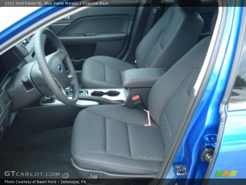 Blue Flame Metallic / Charcoal Black 2012 Ford Fusion SE