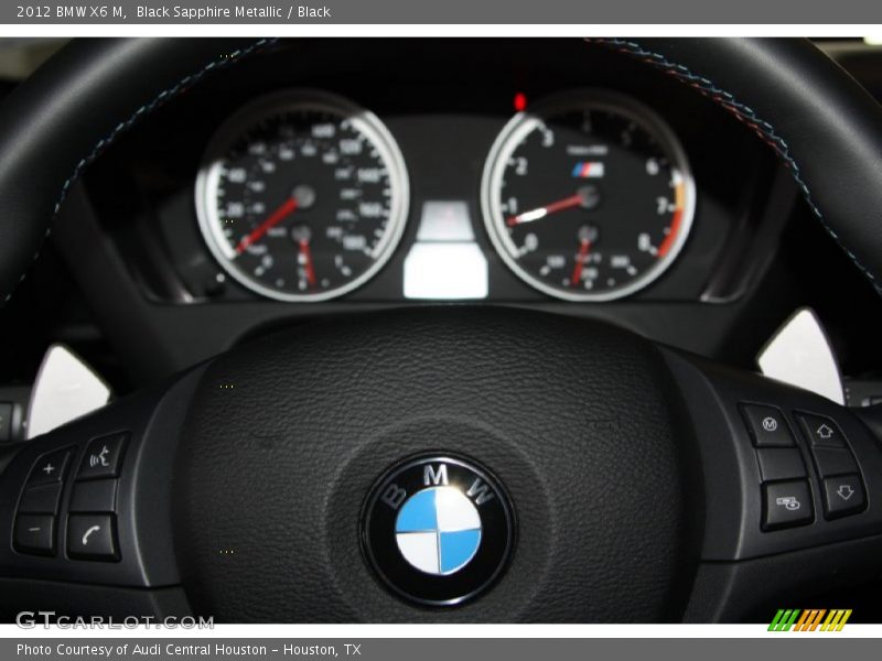 Black Sapphire Metallic / Black 2012 BMW X6 M