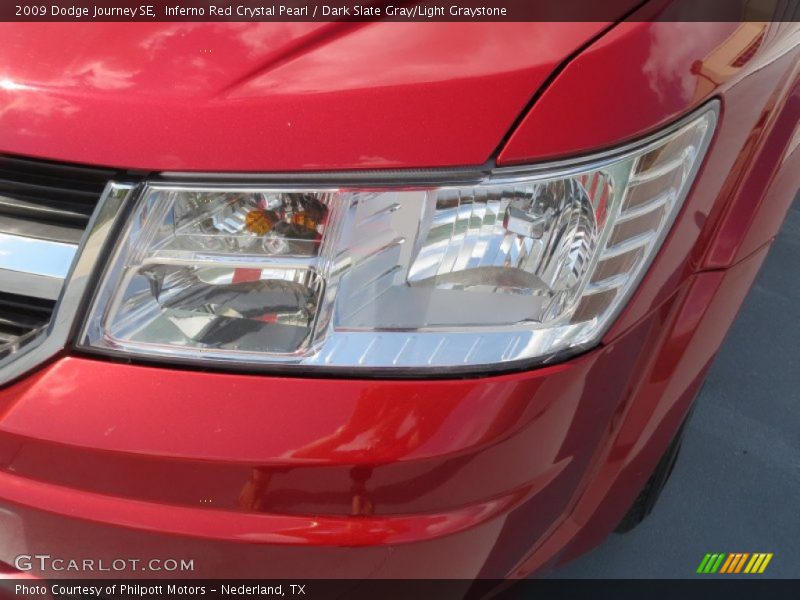 Inferno Red Crystal Pearl / Dark Slate Gray/Light Graystone 2009 Dodge Journey SE
