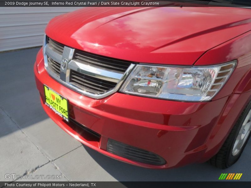 Inferno Red Crystal Pearl / Dark Slate Gray/Light Graystone 2009 Dodge Journey SE