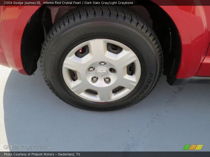 Inferno Red Crystal Pearl / Dark Slate Gray/Light Graystone 2009 Dodge Journey SE