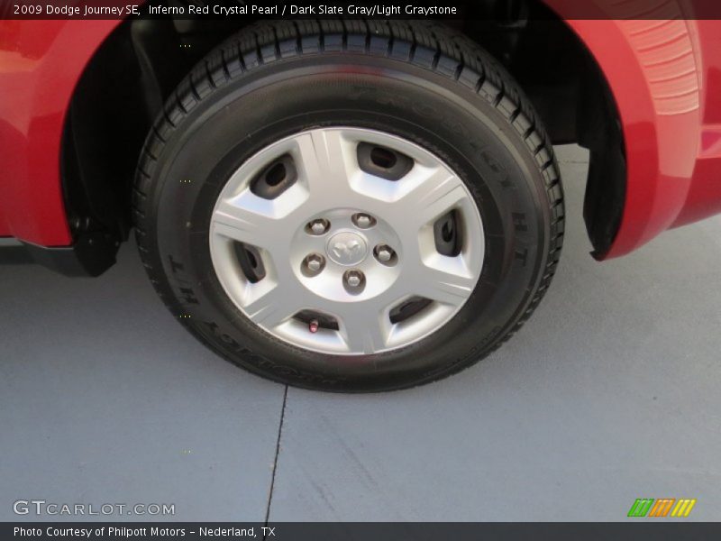 Inferno Red Crystal Pearl / Dark Slate Gray/Light Graystone 2009 Dodge Journey SE