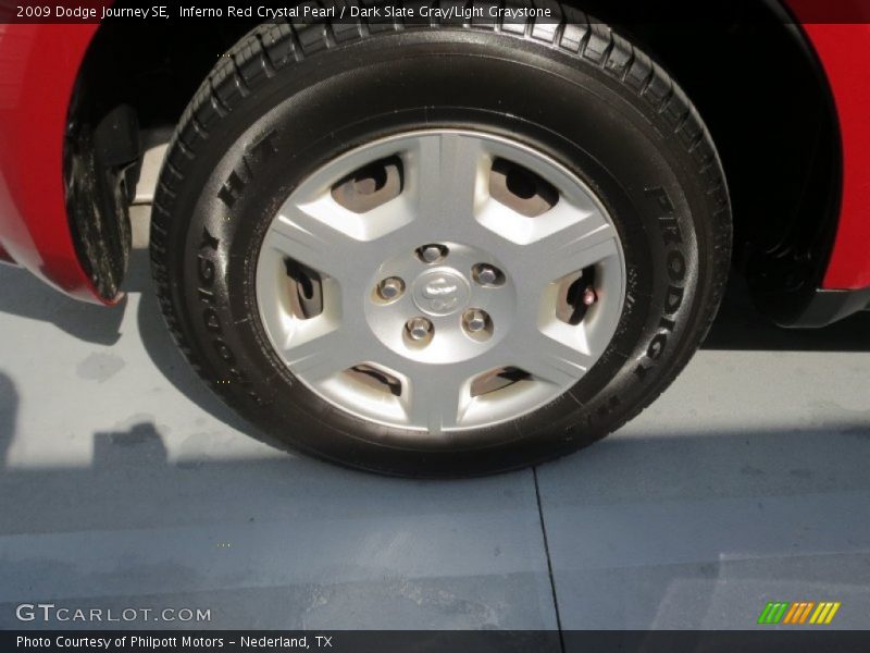 Inferno Red Crystal Pearl / Dark Slate Gray/Light Graystone 2009 Dodge Journey SE