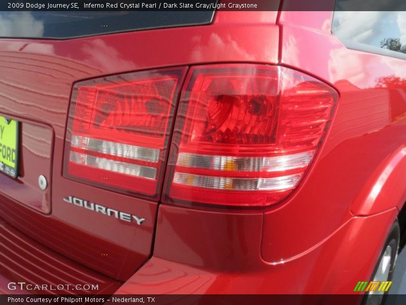 Inferno Red Crystal Pearl / Dark Slate Gray/Light Graystone 2009 Dodge Journey SE