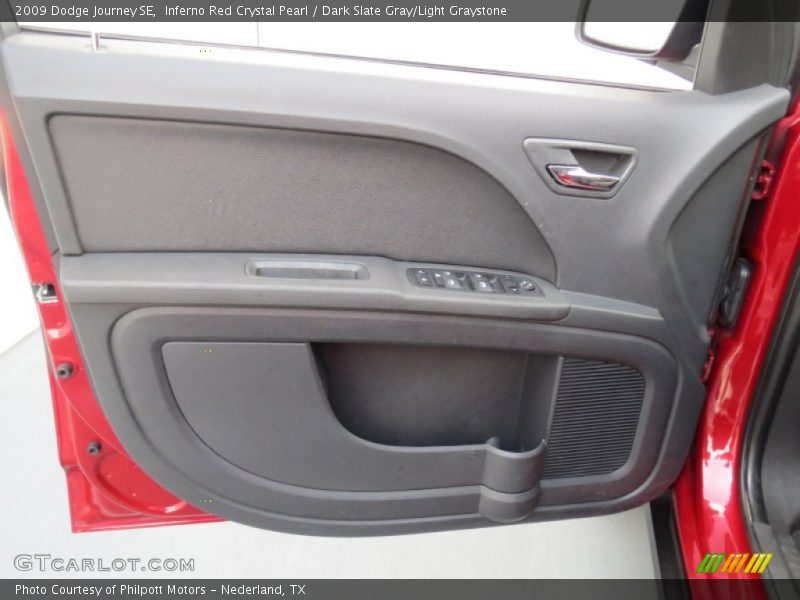 Inferno Red Crystal Pearl / Dark Slate Gray/Light Graystone 2009 Dodge Journey SE