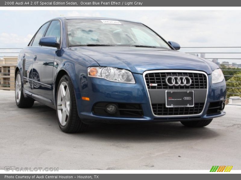 Ocean Blue Pearl Effect / Light Gray 2008 Audi A4 2.0T Special Edition Sedan