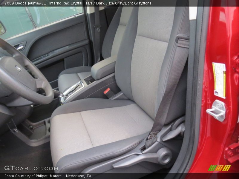 Inferno Red Crystal Pearl / Dark Slate Gray/Light Graystone 2009 Dodge Journey SE