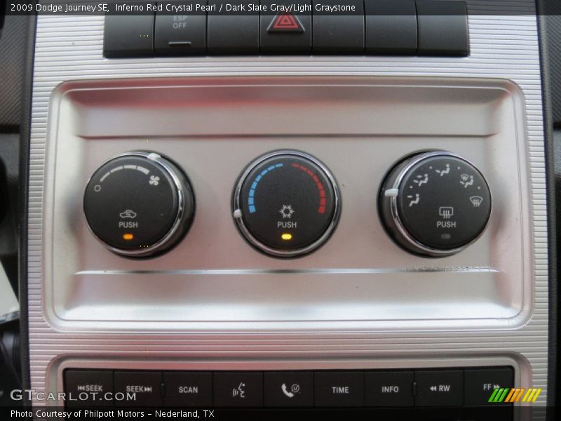 Inferno Red Crystal Pearl / Dark Slate Gray/Light Graystone 2009 Dodge Journey SE
