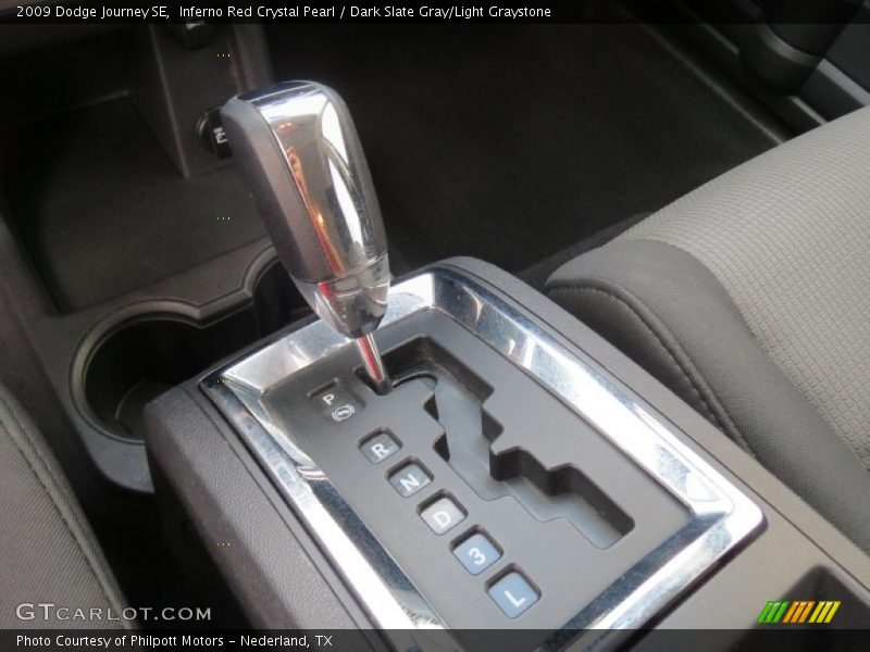 Inferno Red Crystal Pearl / Dark Slate Gray/Light Graystone 2009 Dodge Journey SE