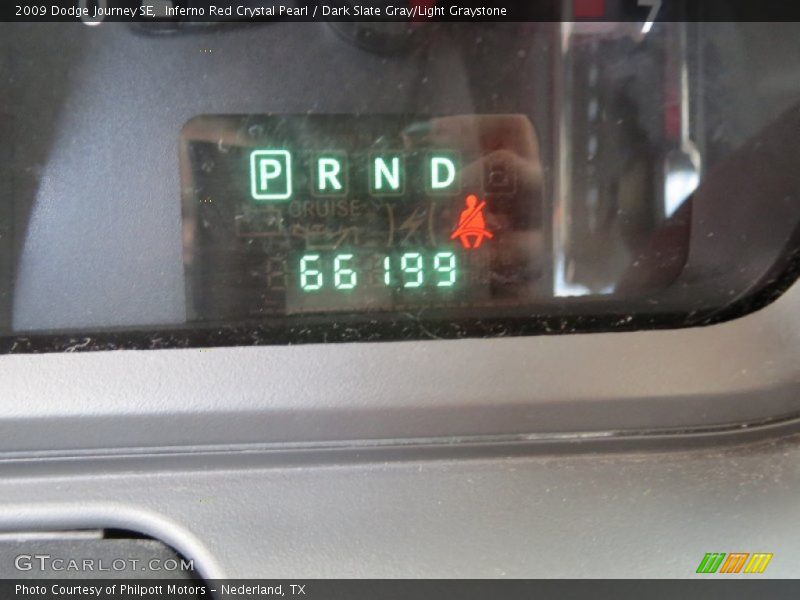 Inferno Red Crystal Pearl / Dark Slate Gray/Light Graystone 2009 Dodge Journey SE