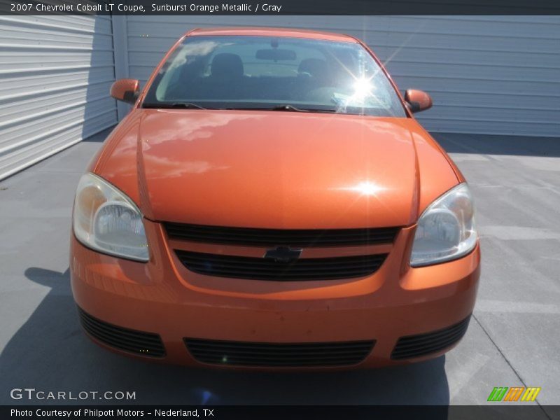 Sunburst Orange Metallic / Gray 2007 Chevrolet Cobalt LT Coupe