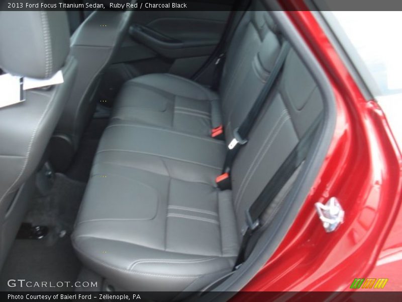 Ruby Red / Charcoal Black 2013 Ford Focus Titanium Sedan