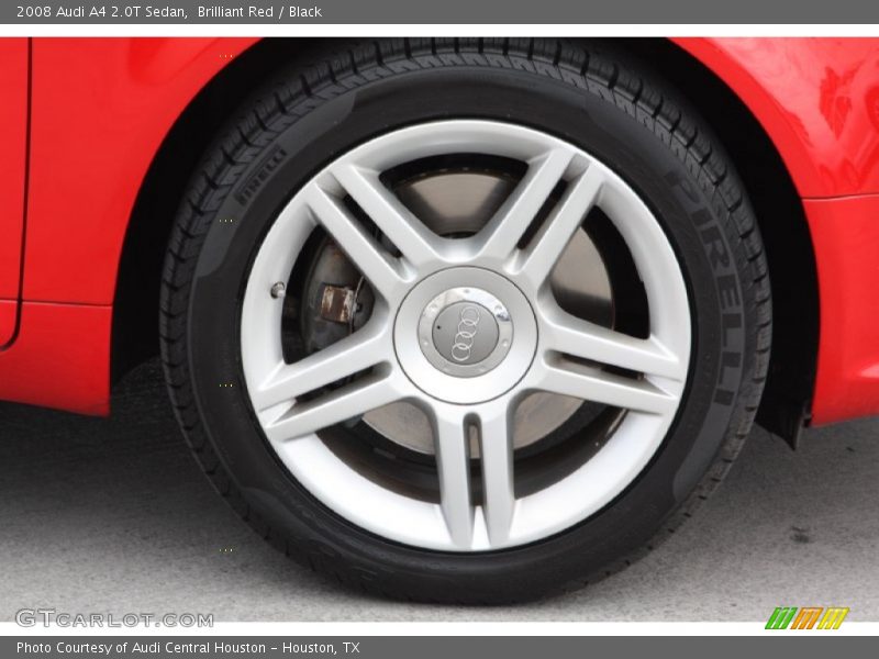 Brilliant Red / Black 2008 Audi A4 2.0T Sedan