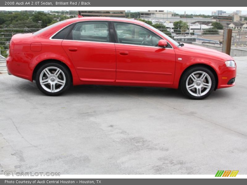 Brilliant Red / Black 2008 Audi A4 2.0T Sedan